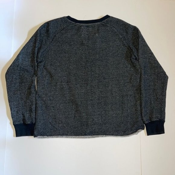 Roots Canada Black and White Cotton Sweatshirt - Women’s Size Medium - Picture 3 of 10